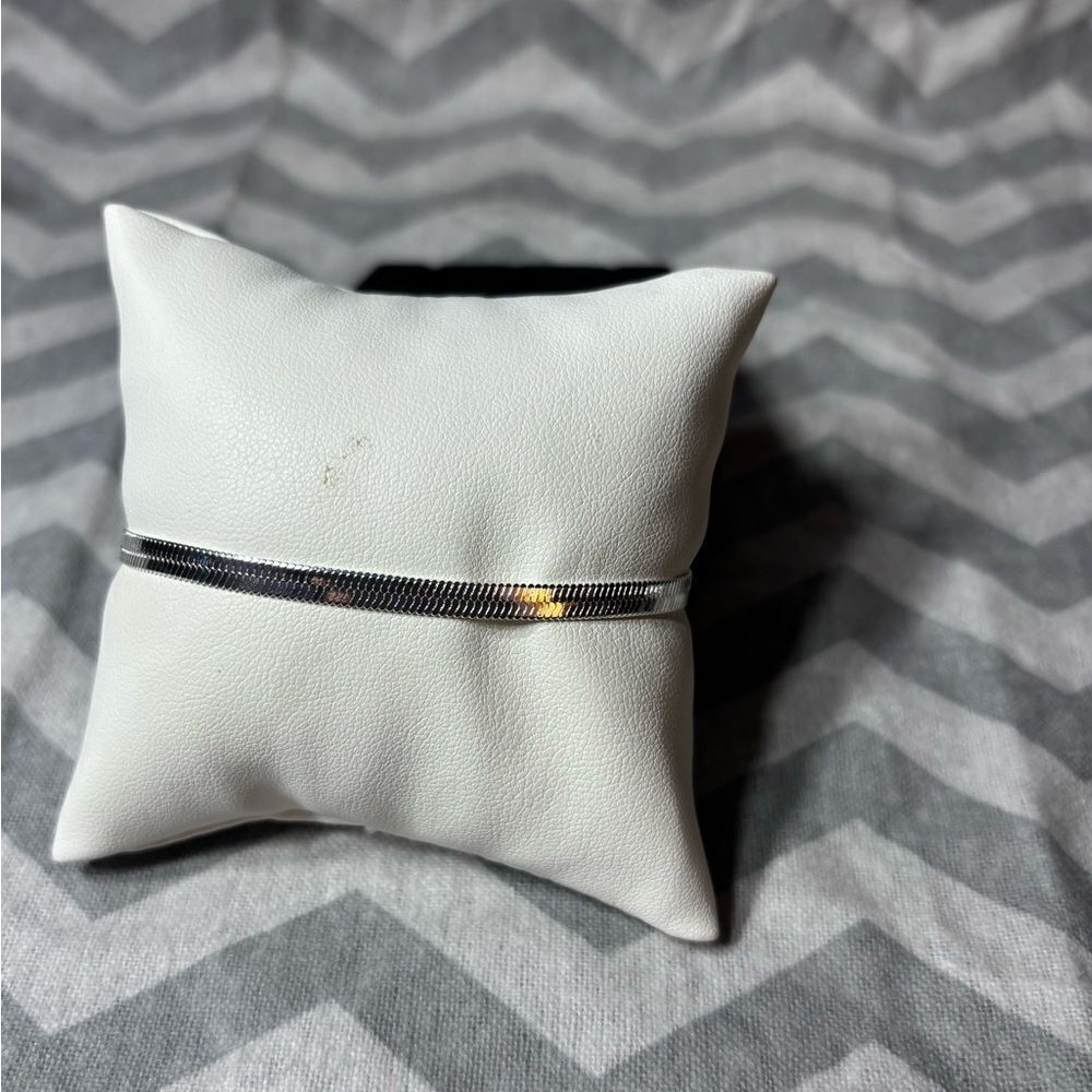 New! Silver Tone Dainty Bracelet Lobster Clasp & Extension